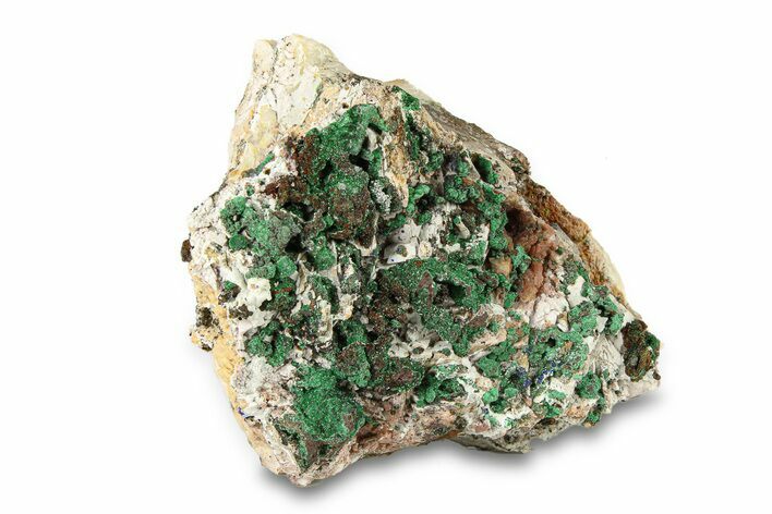 Malachite and Azurite on Ferroan Dolomite - Morocco #291838